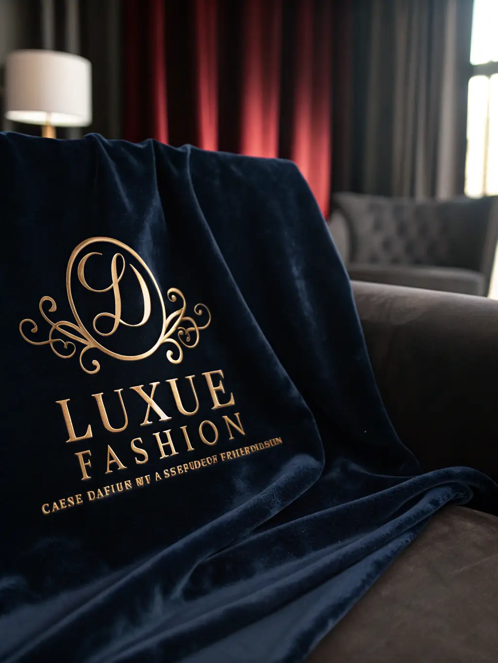 An elegant logo design with a stylized lettermark, representing a fashion brand's sophisticated and stylish identity.